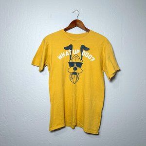 DISNEY PARKS PLUTO WHAT UP DOG T SHIRT Size M